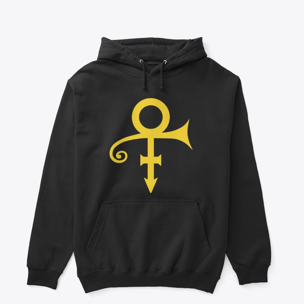 Prince Hoodie Symbol Black & Gold